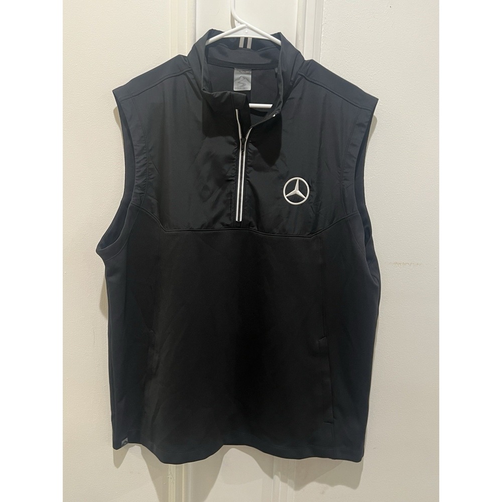 Mercedes Benz Storm Creek Mens XL Black 1/4 Zip Vest Embroidered Logo